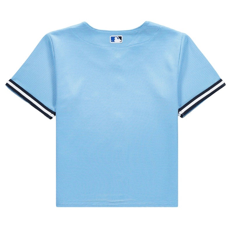 Toddler Toronto Blue Jays Nike Powder Blue Horizon Alternate 2020 Replica Team Jersey - Image 3
