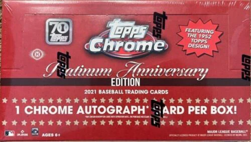Topps Chrome Platinum Anniversary Edition 2021 Baseball Hobby Box