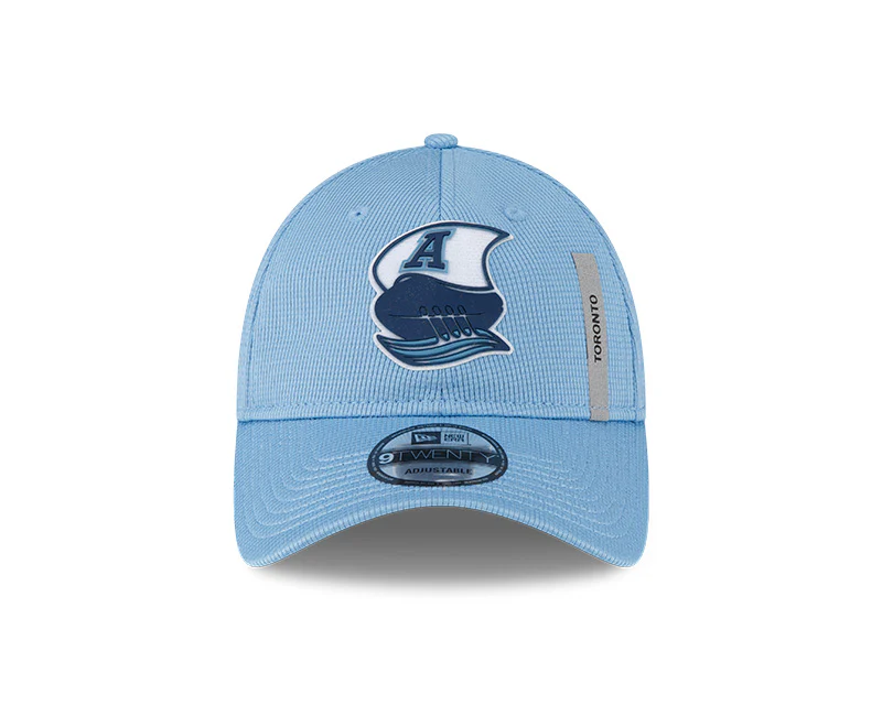 Toronto Argonauts CFL New Era 2023 On-field Sideline 9Twenty Adjustable Hat - Baby Blue - Image 2