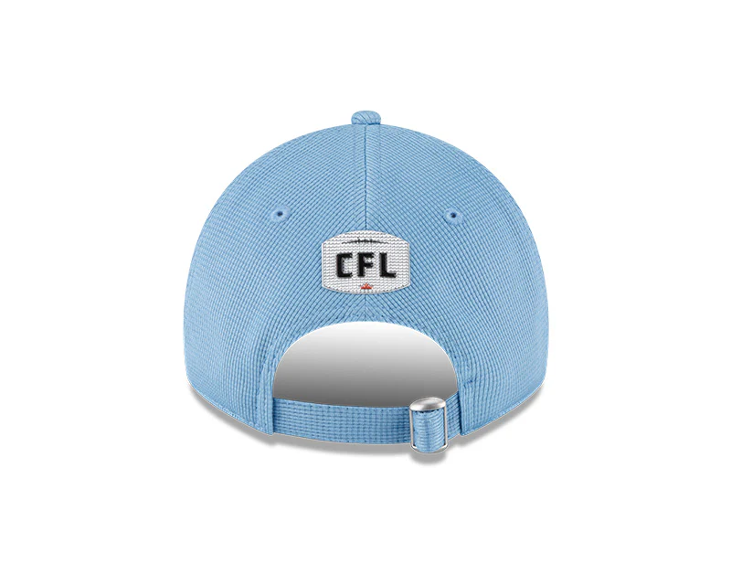 Toronto Argonauts CFL New Era 2023 On-field Sideline 9Twenty Adjustable Hat - Baby Blue - Image 3