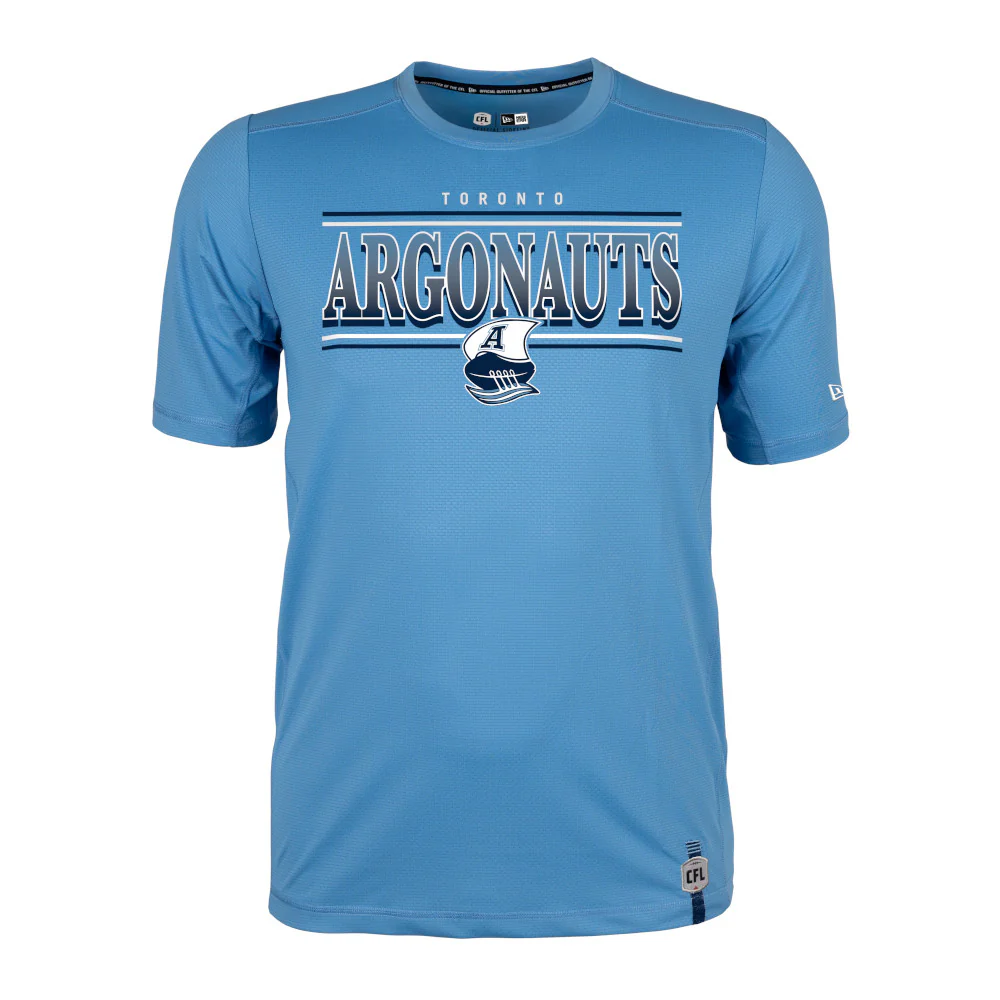 Toronto Argonauts Pitch 2025 New Era T-Shirt  - Light Blue