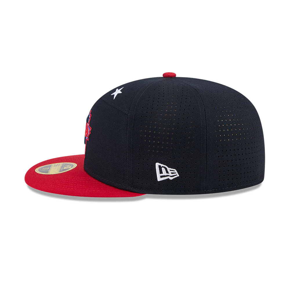 Toronto Blue Jays 2025 All-Star Games 59FIFTY Split Panel New Era Fitted Hat - Black/Red - Image 4