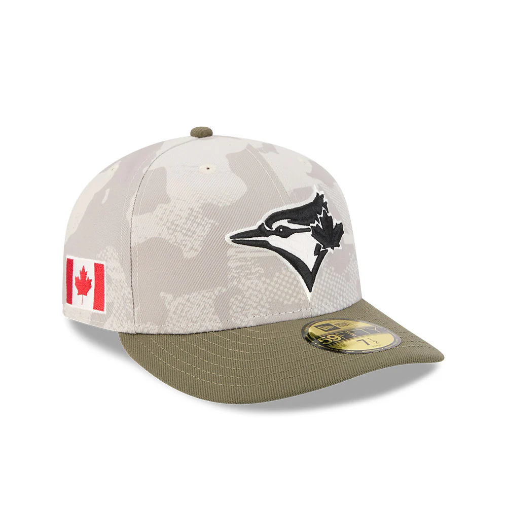 Toronto Blue Jays Camo Armed Forces 2025 On-Field New Era 59FIFTY Fitted Hat - Image 2