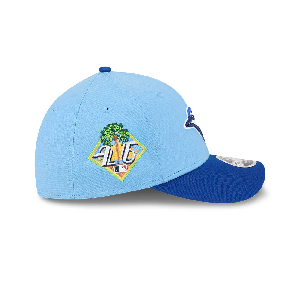 Toronto Blue Jays New Era 2026 Spring Training 39THIRTY M-Crown Flex Hat with Patch - Powder Blue/Royal - Image 4