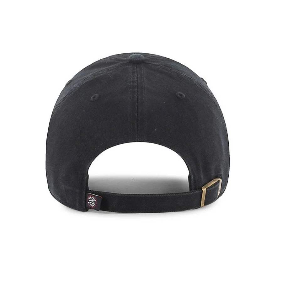 Toronto Raptors Black on Black Clean Up '47 Brand Adjustable Hat - Image 2