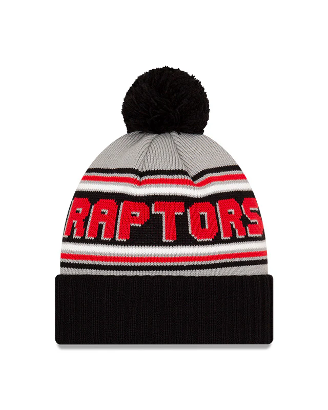 Toronto Raptors New Era Cheer Cuff Knit Pom Toque - Image 2