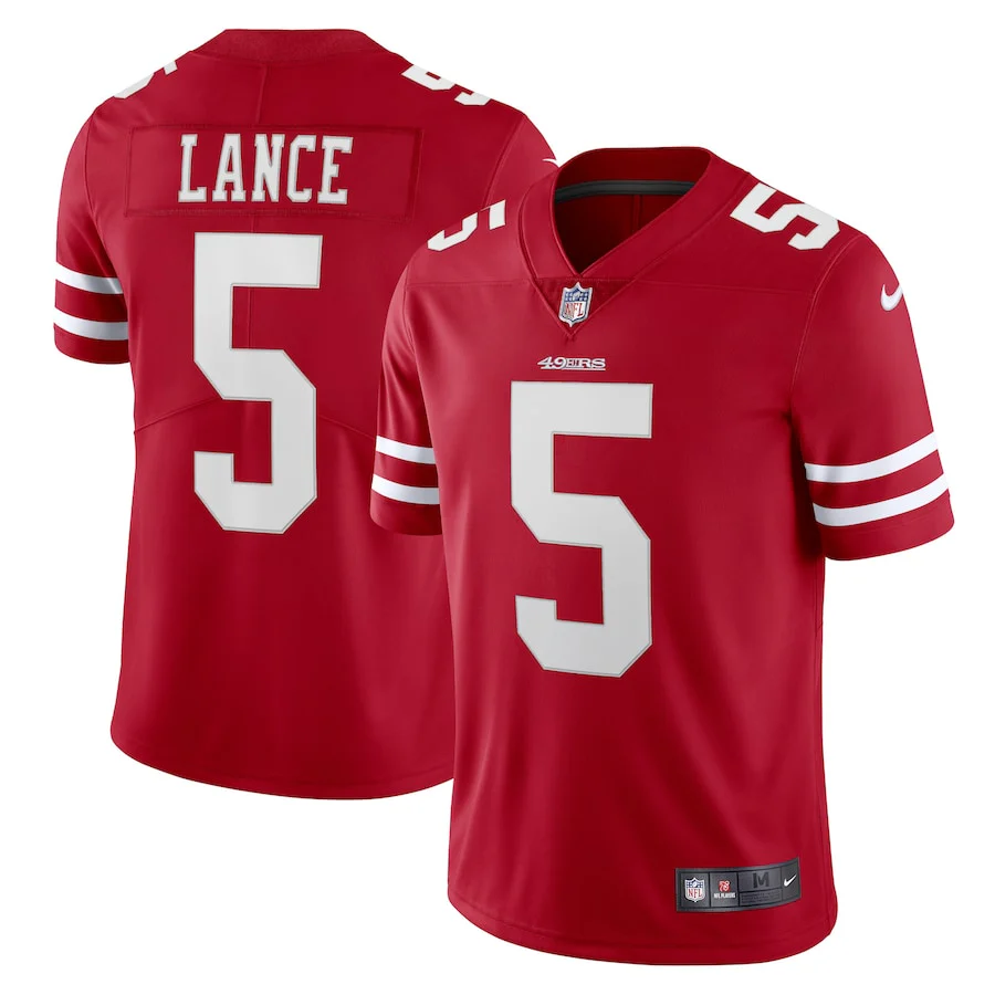 Trey Lance San Francisco 49ers Scarlet Nike Vapor F.U.S.E Limited Jersey