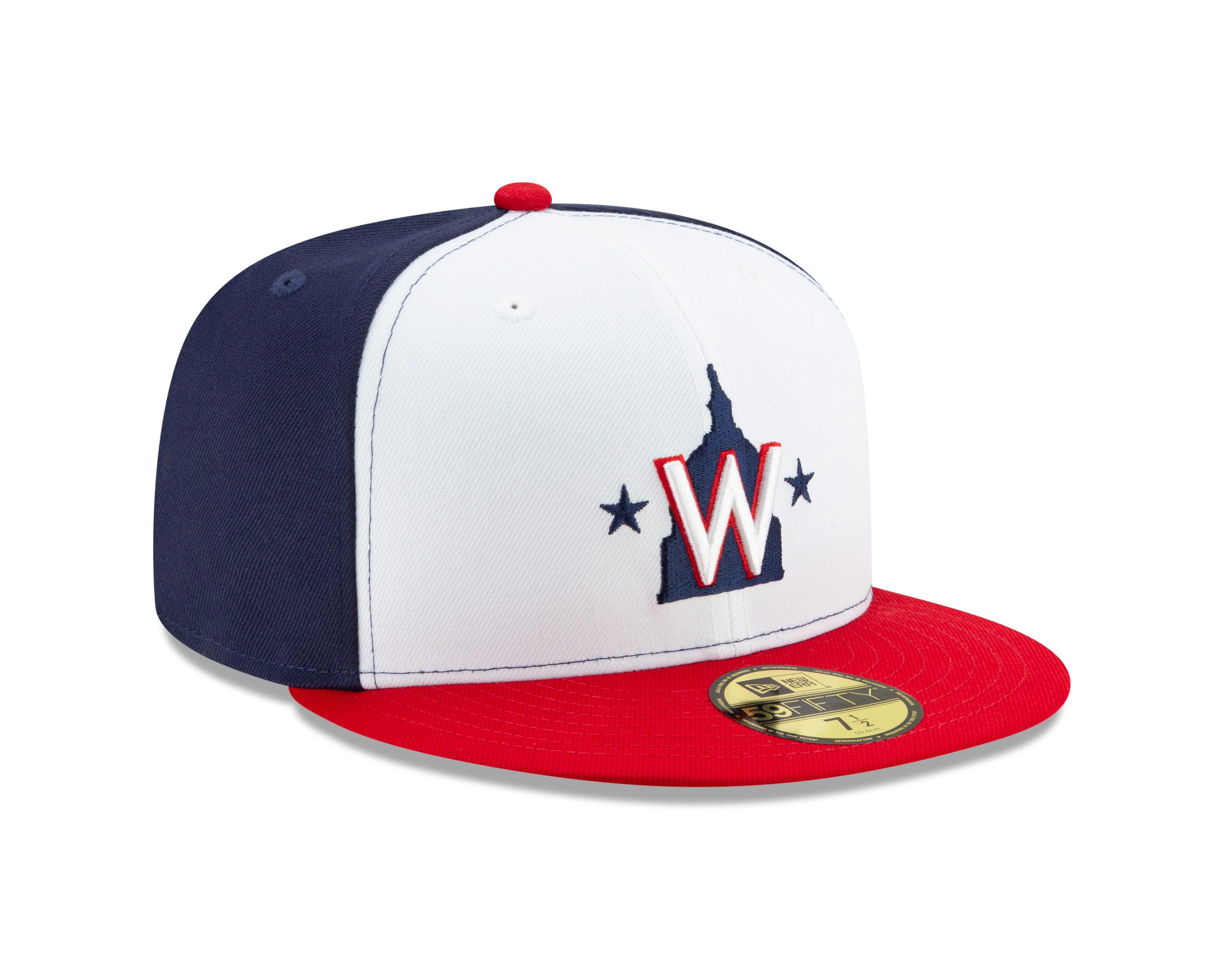 Washington Nationals White/Red New Alternate 2 Authentic Collection On-Field New Era - 59FIFTY Fitted Hat - Image 3
