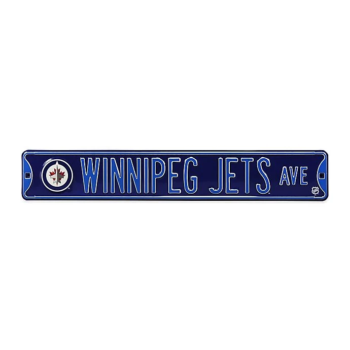 Winnipeg Jets Ave Bulletin Man Cave Sign