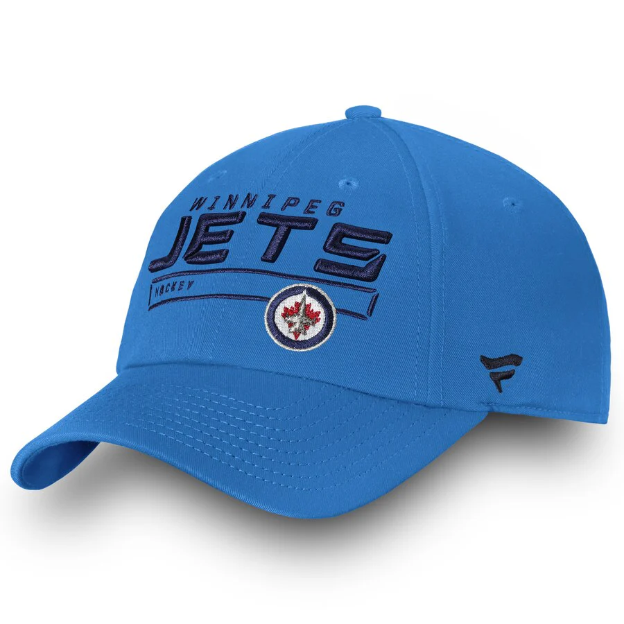 Winnipeg Jets Fanatics Authentic Pro Rinkside Fundamental Adjustable Hat - Blue - Image 2