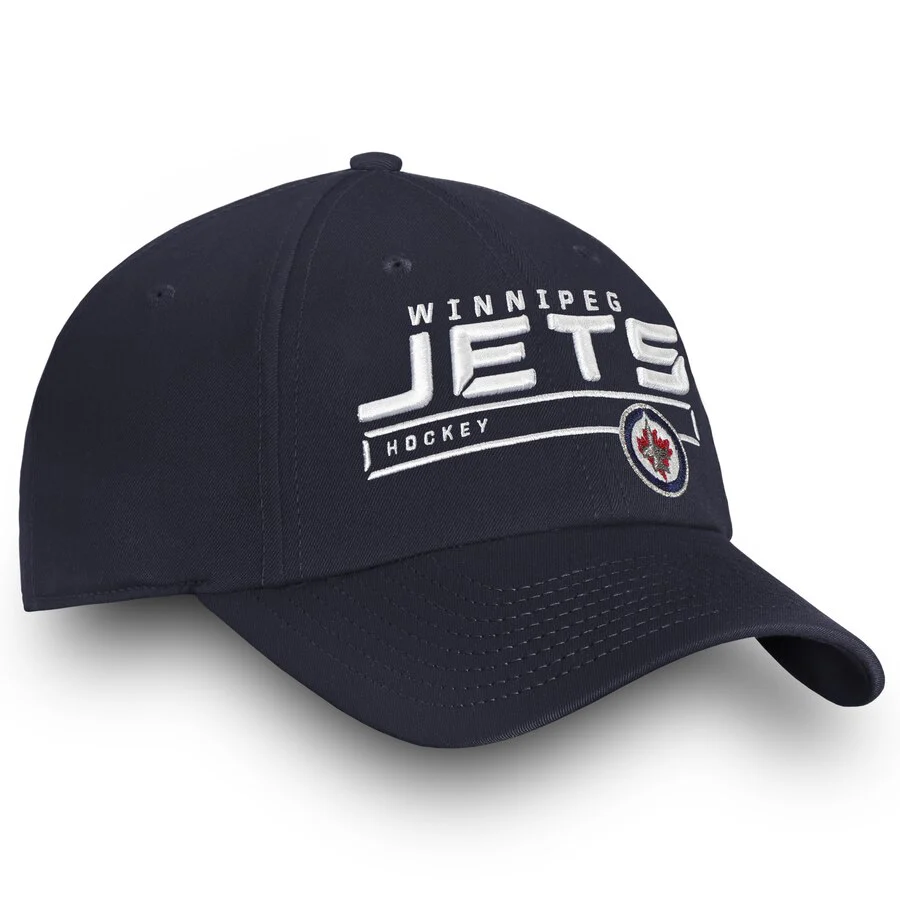 Winnipeg Jets Fanatics Authentic Pro Rinkside Fundamental Adjustable Hat - Navy