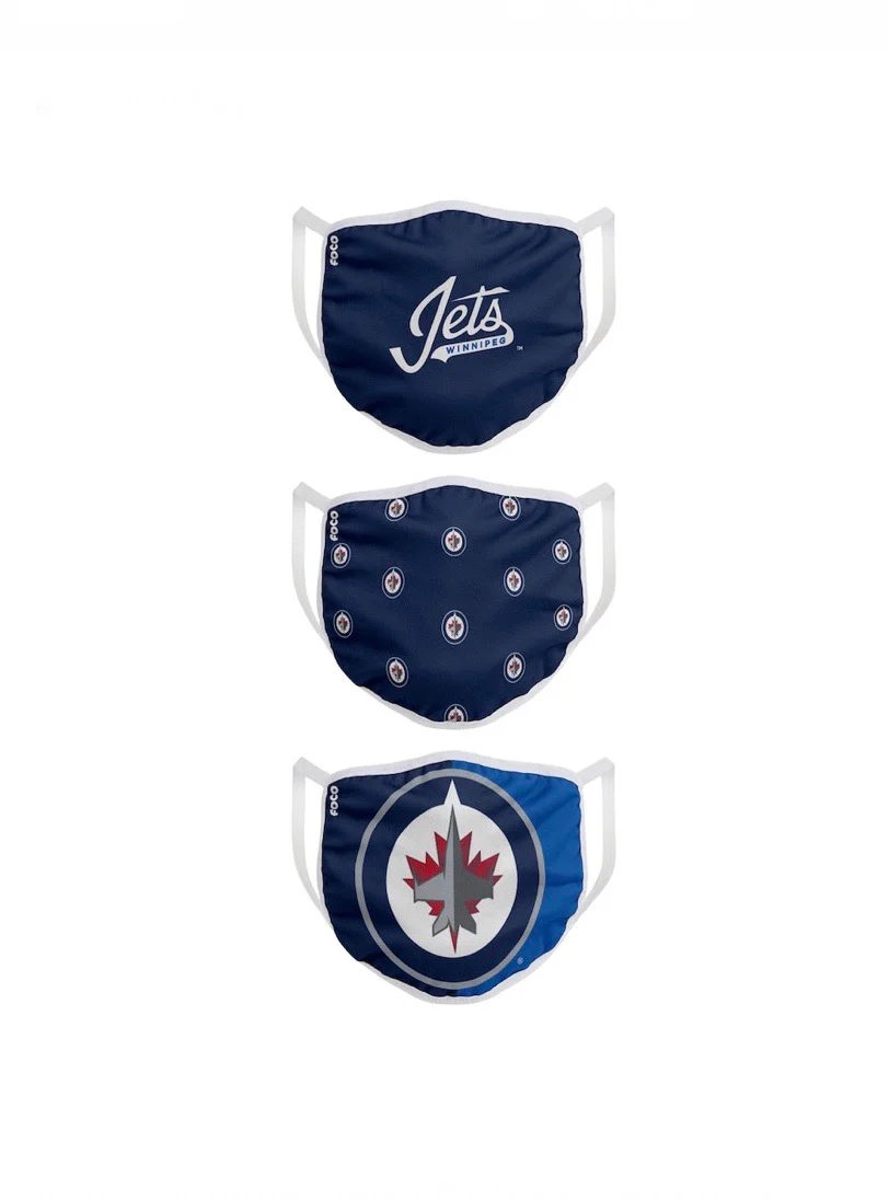 Winnipeg Jets FOCO NHL Face Mask Covers Adult 3 Pack - Image 2