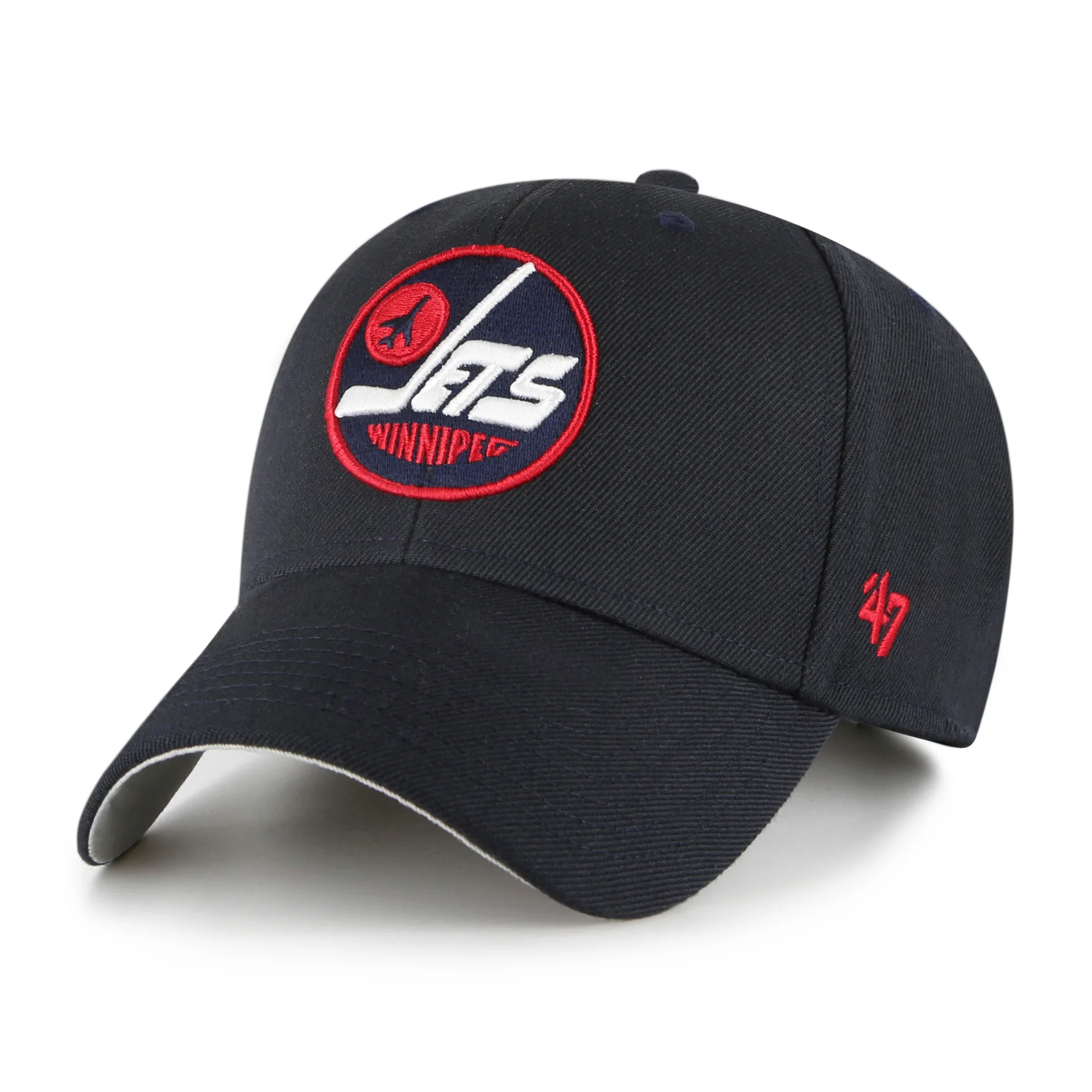 Winnipeg Jets Navy 47' Brand MVP Exclusive Vintage Adjustable Hat
