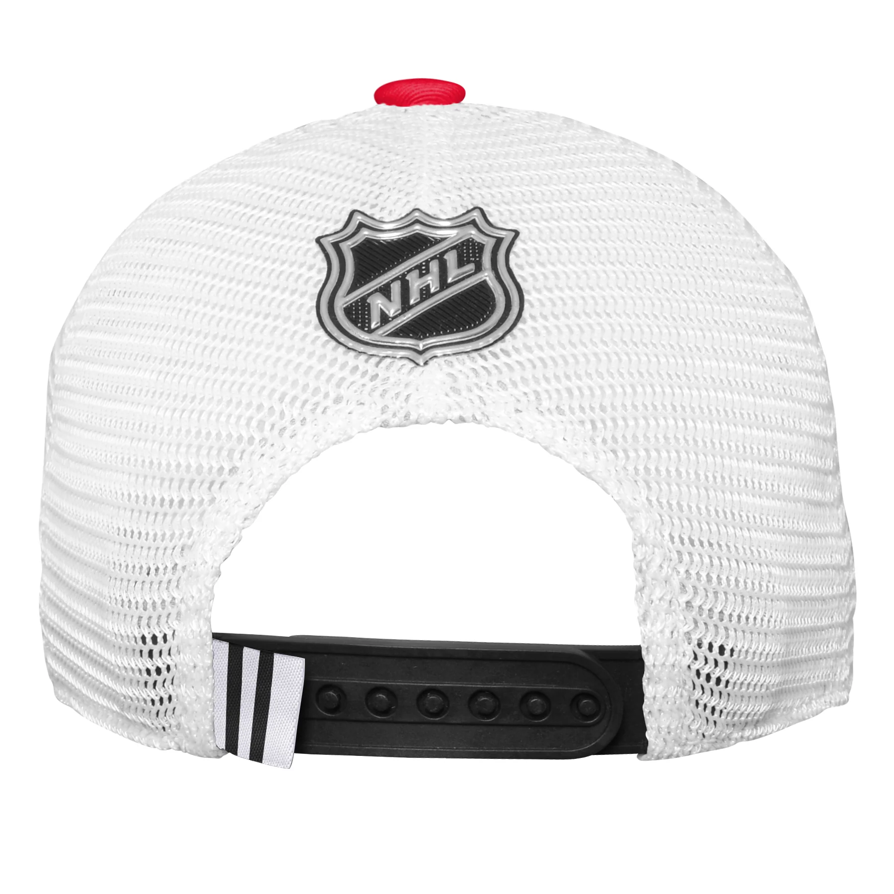 Youth Chicago Blackhawks Fanatics Branded 2023 NHL Draft On Stage Trucker Adjustable Hat - Image 3