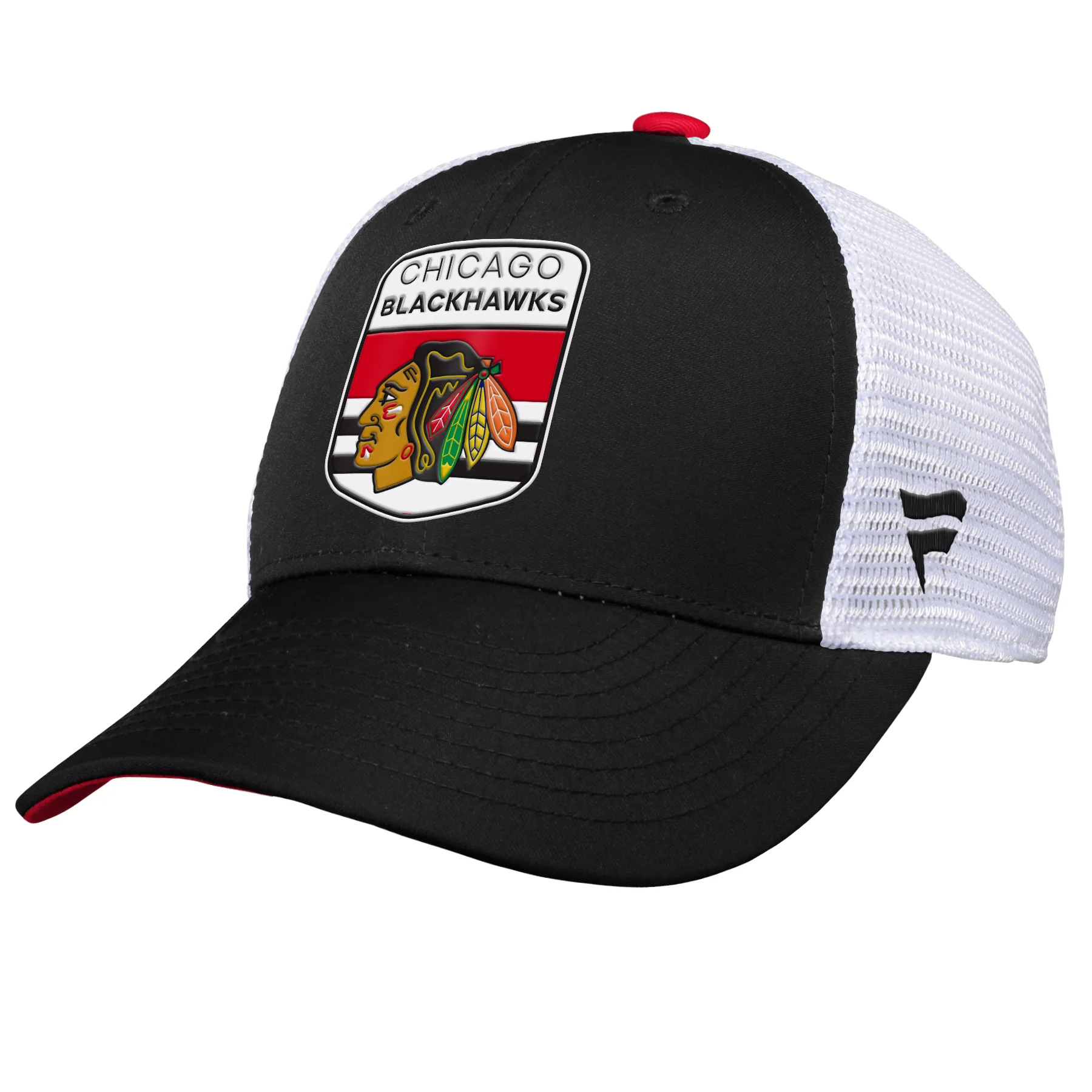 Youth Chicago Blackhawks Fanatics Branded 2023 NHL Draft On Stage Trucker Adjustable Hat - Image 5