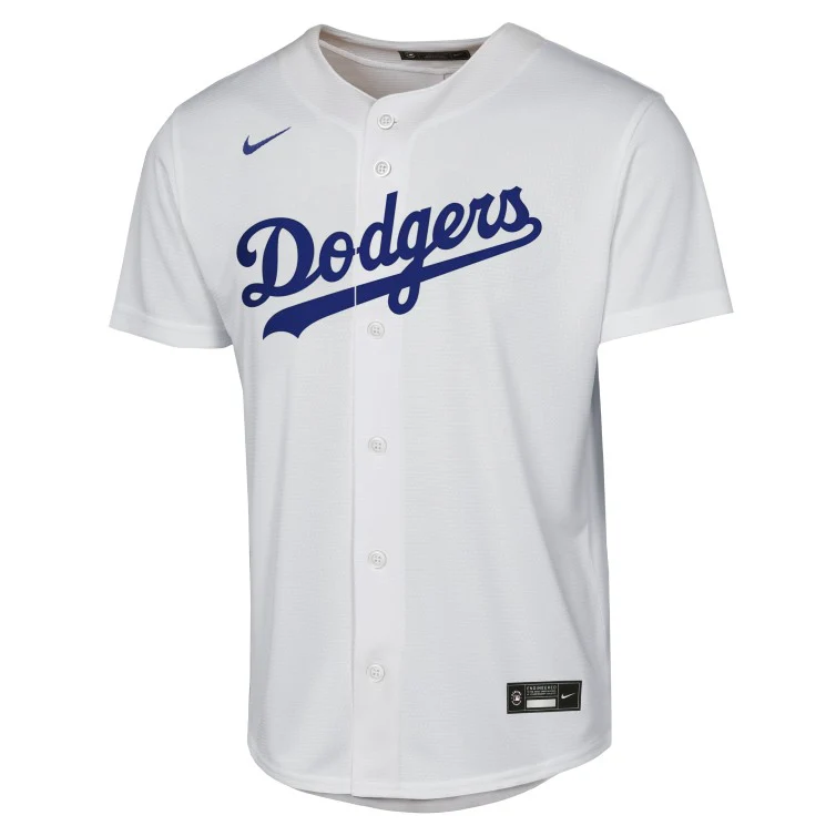 Youth Los Angeles Dodgers Outerstuff Base-Line Jersey - Image 2