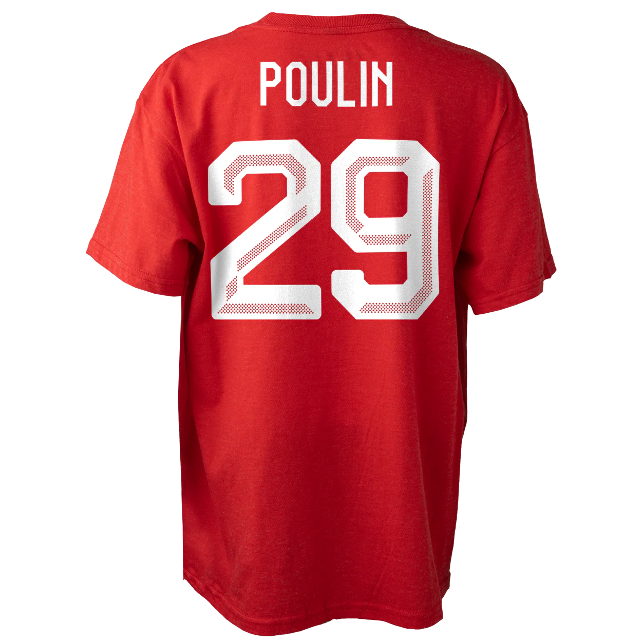 Youth Marie-Philip Poulin #29 Team Canada Hockey Bauer 2026 Winter Olympics Player Name & Number T-Shirt – Red