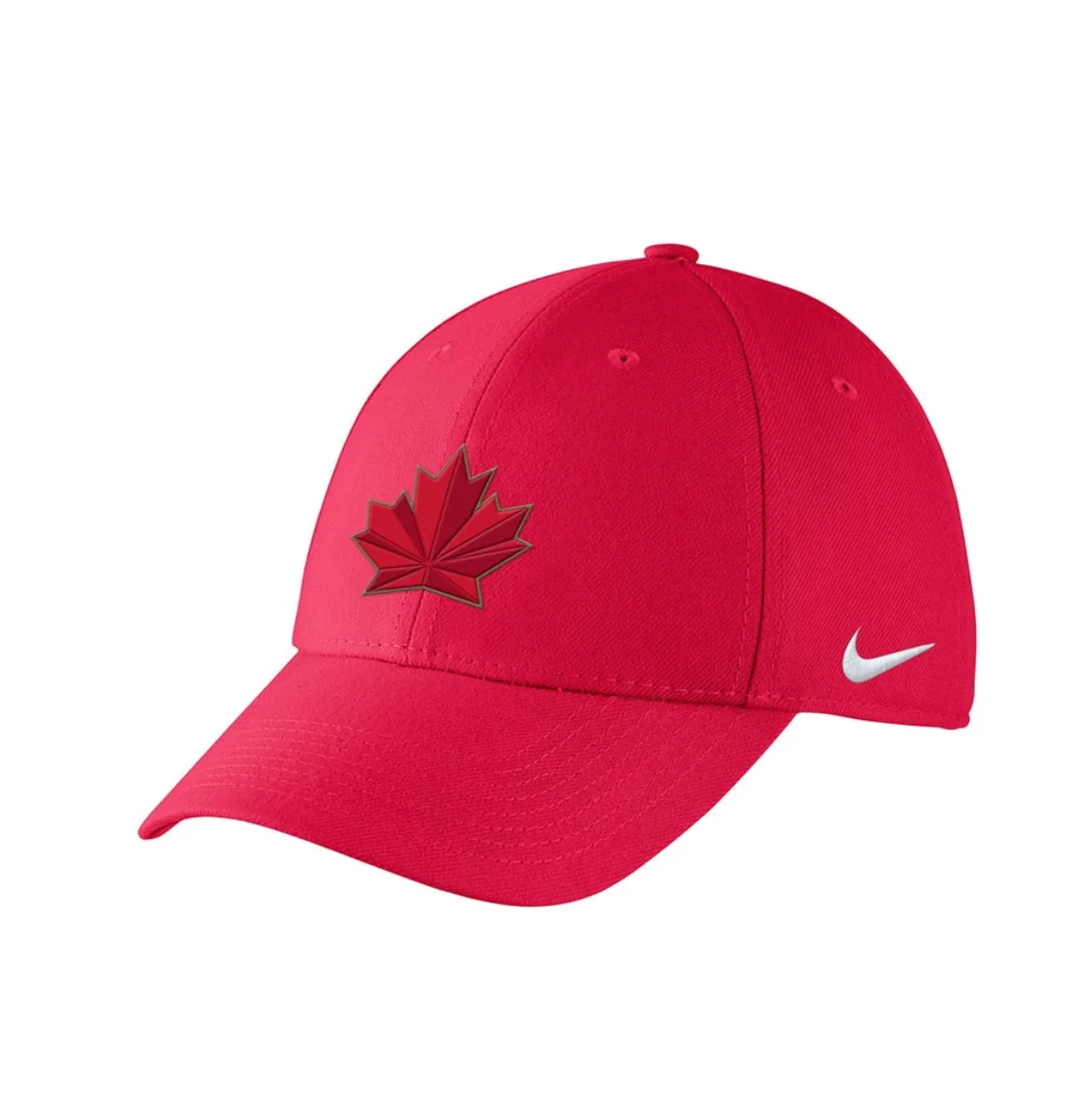 Youth Team Canada Hockey Nike Red Flexfit Hat - Image 2