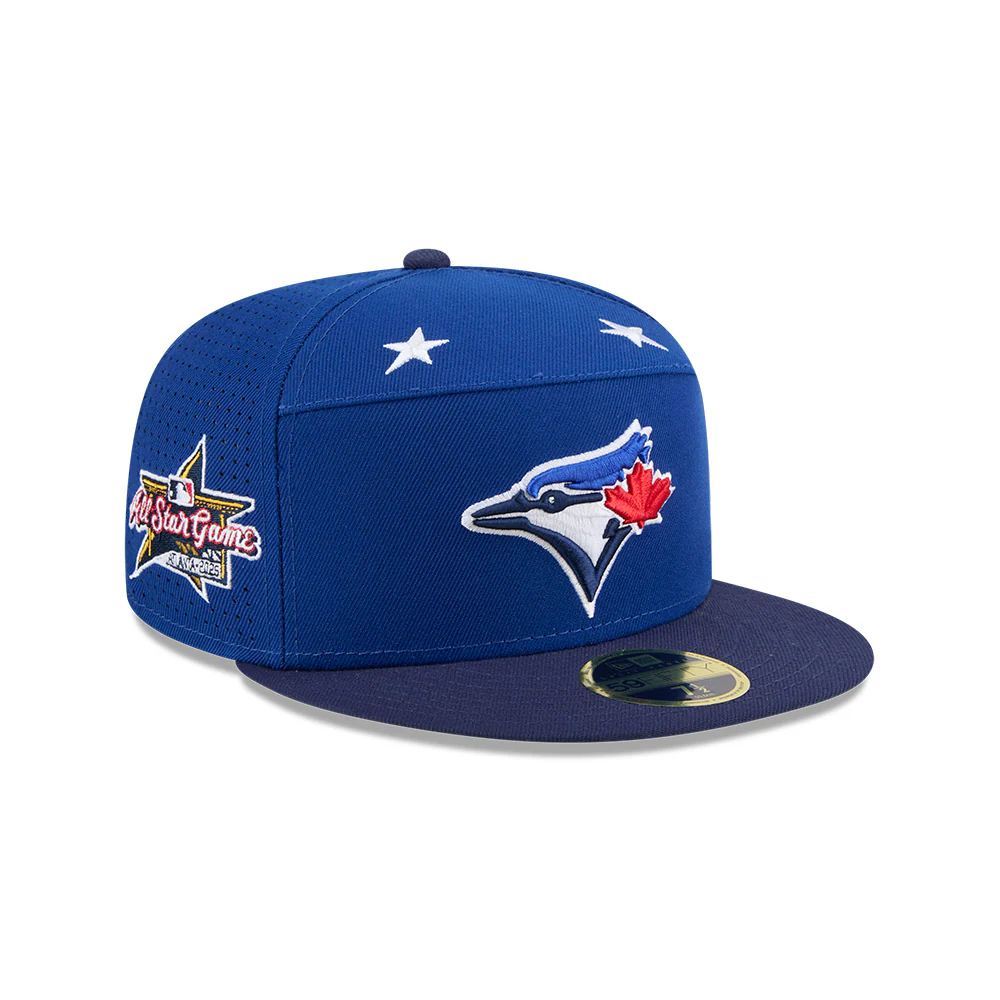 Youth Toronto Blue Jays 2025 All-Star Games 59FIFTY Split Panel New Era Fitted Hat - Blue - Image 2