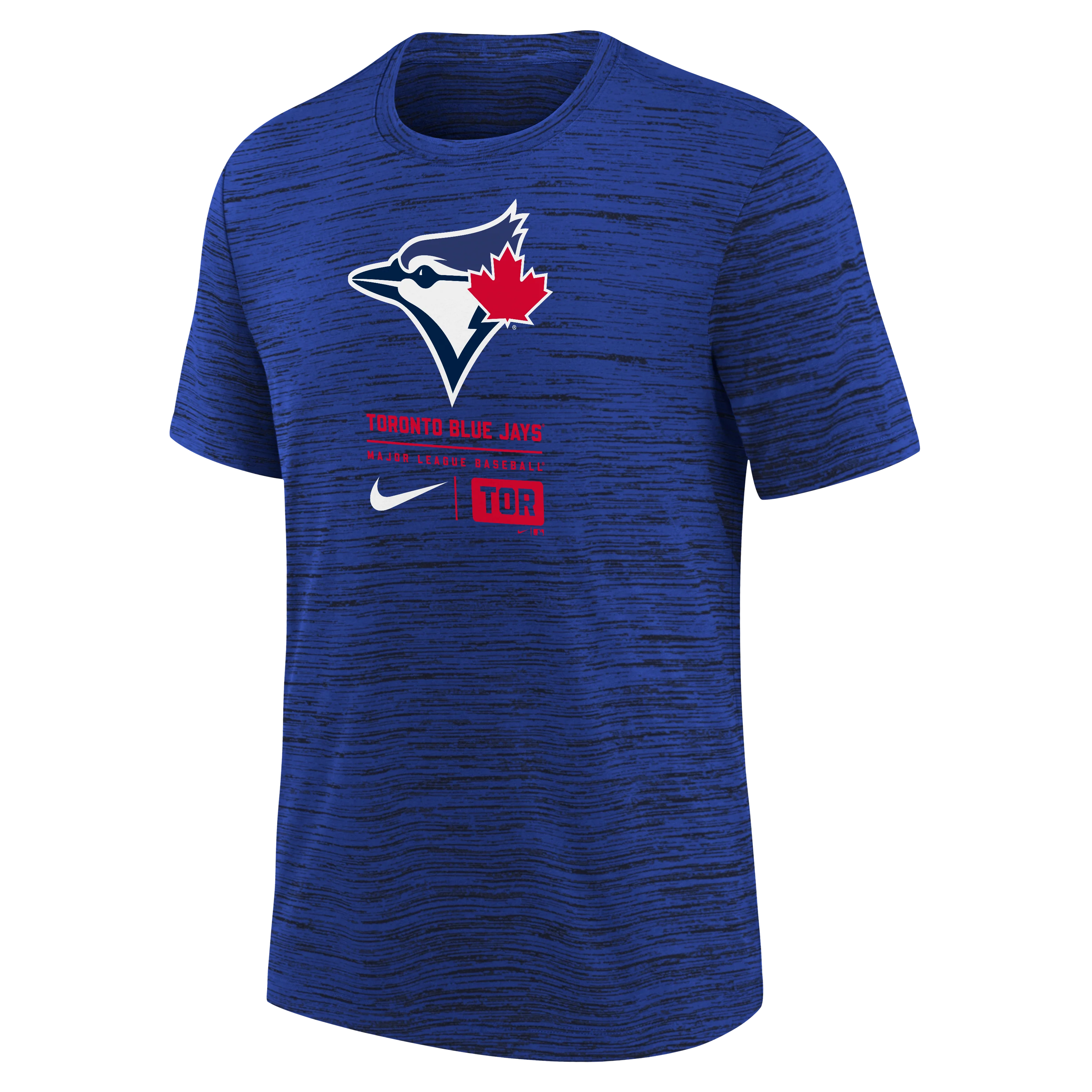 Youth Toronto Blue Jays Logo Velocity T-Shirt - Royal Blue - Image 2