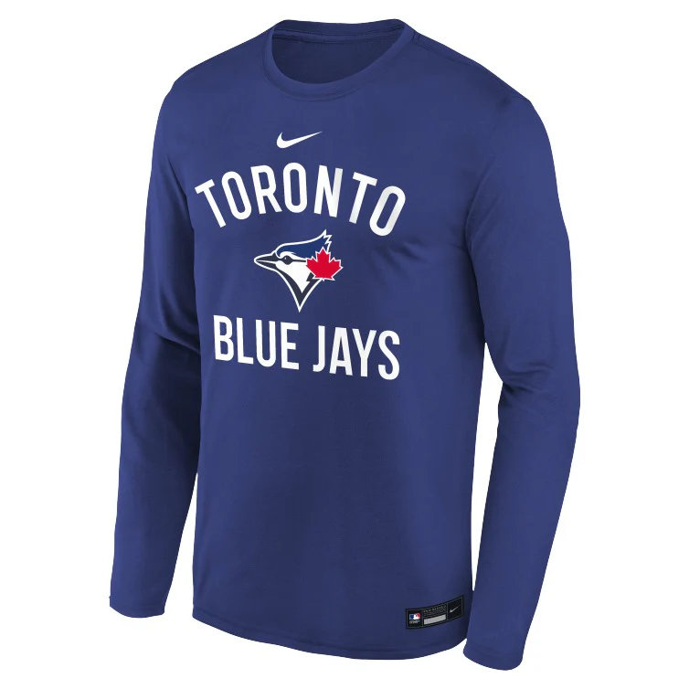 Youth Toronto Blue Jays MLB Dri-Fit Issue Long-Sleeve T-Shirt