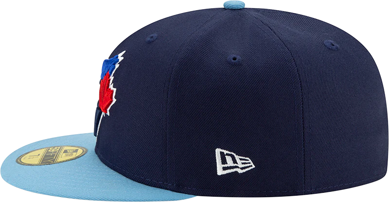 Youth Toronto Blue Jays Navy/ Light Blue New Alternate 4 Authentic Collection On-Field New Era - 59FIFTY Fitted Hat - Image 3