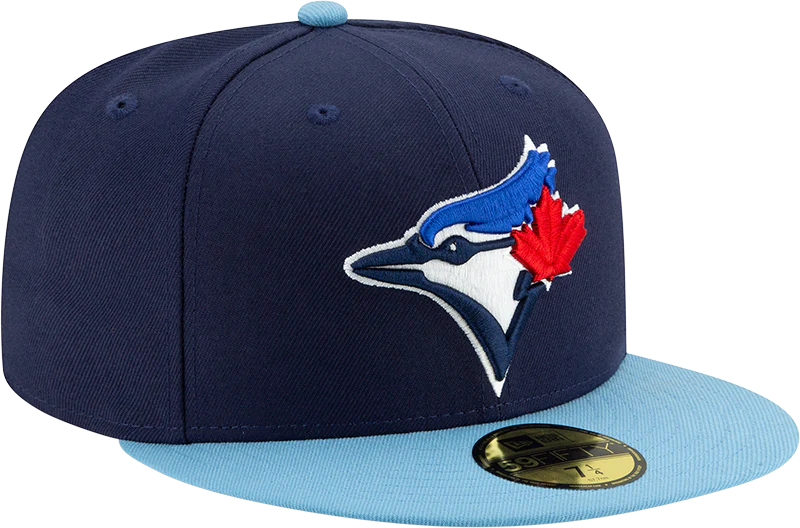 Youth Toronto Blue Jays Navy/ Light Blue New Alternate 4 Authentic Collection On-Field New Era - 59FIFTY Fitted Hat - Image 6