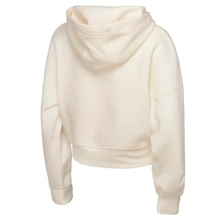 Youth Toronto Blue Jays Pullover Girls Cropped Hoodie - Cream/Blue - Image 3