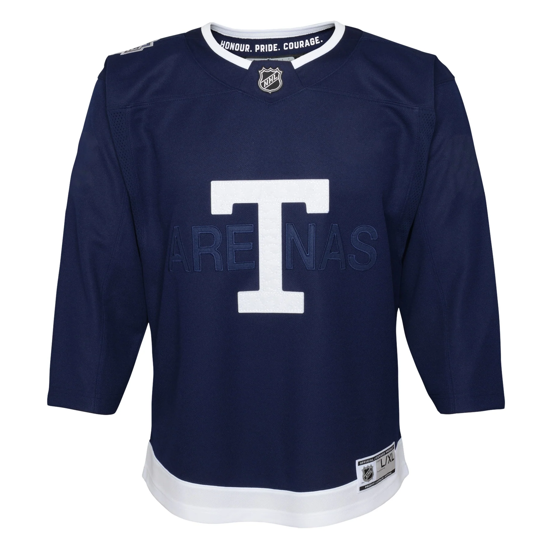 Youth Toronto Maple Leafs 2022 NHL Heritage Classic Premier Player Jersey - Blank Navy - Image 2