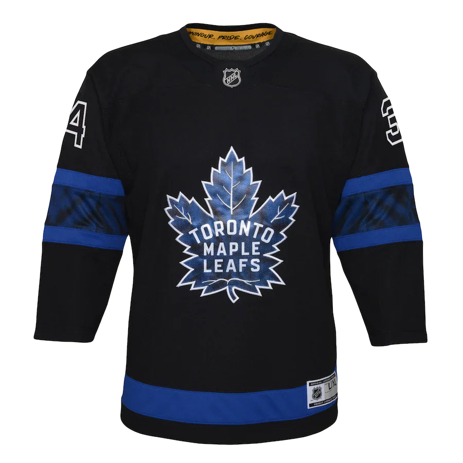 Youth Toronto Maple Leafs Auston Matthews #34 Alternate Premier Reversible Player Jersey - Flip - Image 3