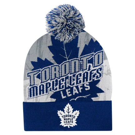 Youth Toronto Maple Leafs Word Mark Essentials Knit Toque - Image 3